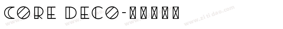 Core Deco字体转换